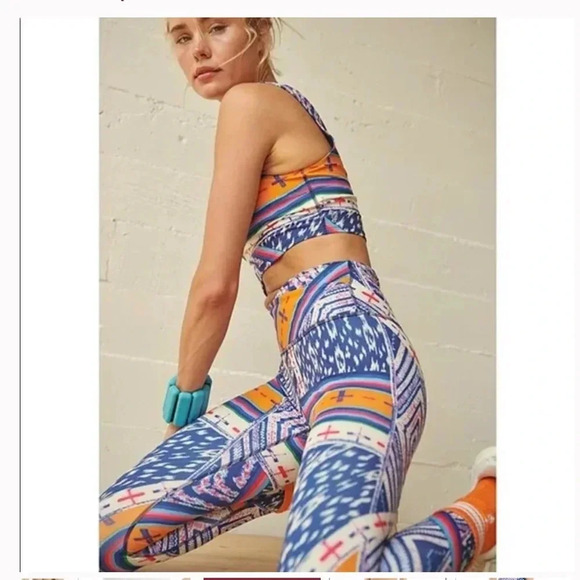 ! NWT - FP MOVEMENT Ashford Lose Control Leggings in Ski Combo - Picture 3 of 4